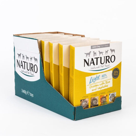 Naturo Adult Light Chicken with Rice & Veg Trays 400g