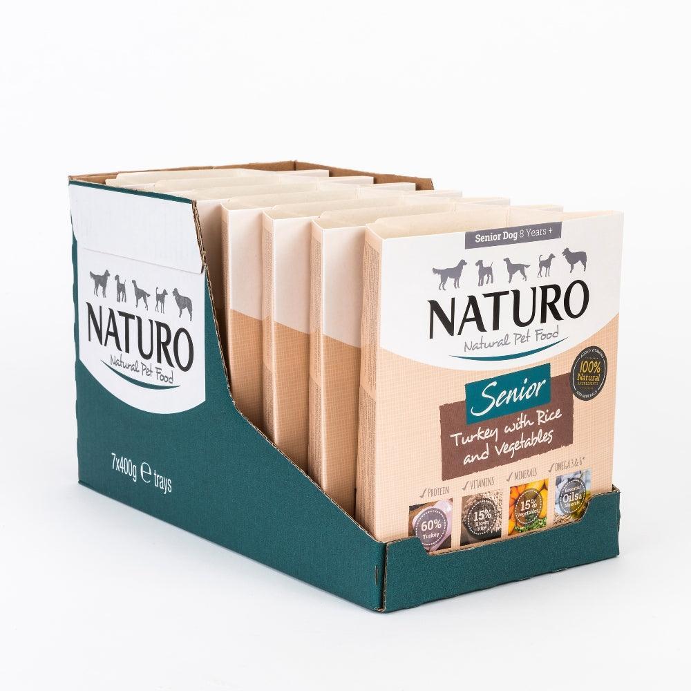 Naturo Senior Dog Turkey with Rice & Veg Trays 400g