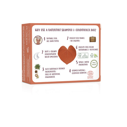 Naturtint Shampoo & Conditioner Bar Orange – Naturally Derived, Cruelty Free, All Hair Types, Travel Ready