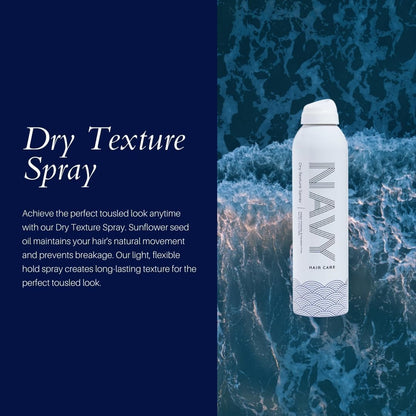 NAVY HAIR CARE Dry Texture Spray — Volumizing & Lightweight (7 oz x 2)