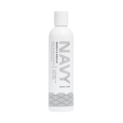 NAVY HAIR CARE Search and Rescue Shampoo | Biotin + Rosemary Oil Enriched for Hair Growth | Paraben Free | 8 oz