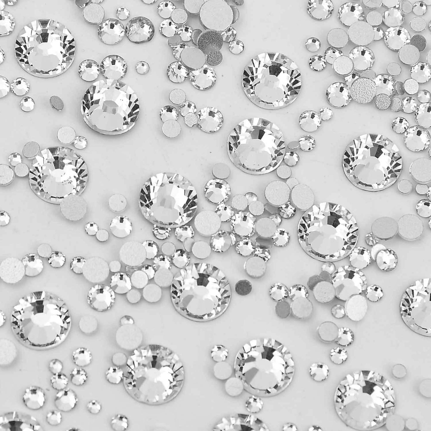 NCB 8000pcs Non Hotfix Rhinestones – Mixed Sizes SS3-SS30 with Tweezers & Pen