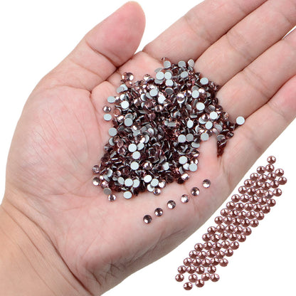 NCB 2880pcs Lt Amethyst Flat-Back Glass Rhinestones 4.0mm for Nails Art & Crafts