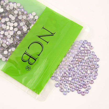 NCB Nancybeads 1500pcs Flatback Glass Nail Art Rhinestones – Lt. Rose Aqua SS20 5mm