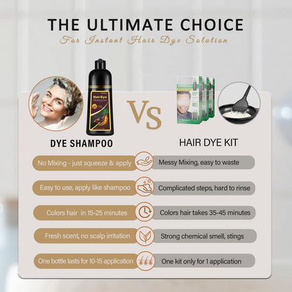 NCEPROHR Brown Hair Dye ShampooCherry Brown – 16.9 oz Color in Minutes | 3-in-1 Hair Dye, Shampoo & Conditioner