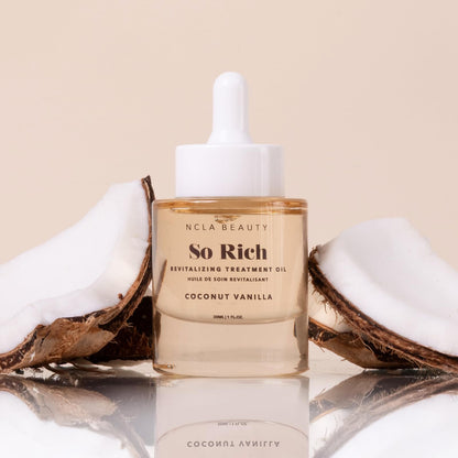 NCLA Beauty So Rich Revitalizing Treatment Oil - Coconut Vanilla Cuticle Oil with Vitamin E, 1 oz