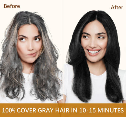 NCEPROHR Coconut Dye Shampoo – 3-in-1 Color for Brown Hair