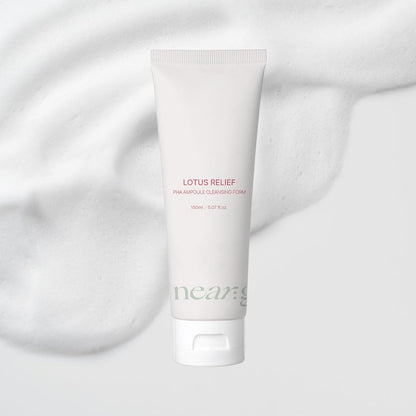 Near Garden Lotus Relief PHA Ampoule Cleansing Foam – Gentle Hydration for All Skin Types (150ml)