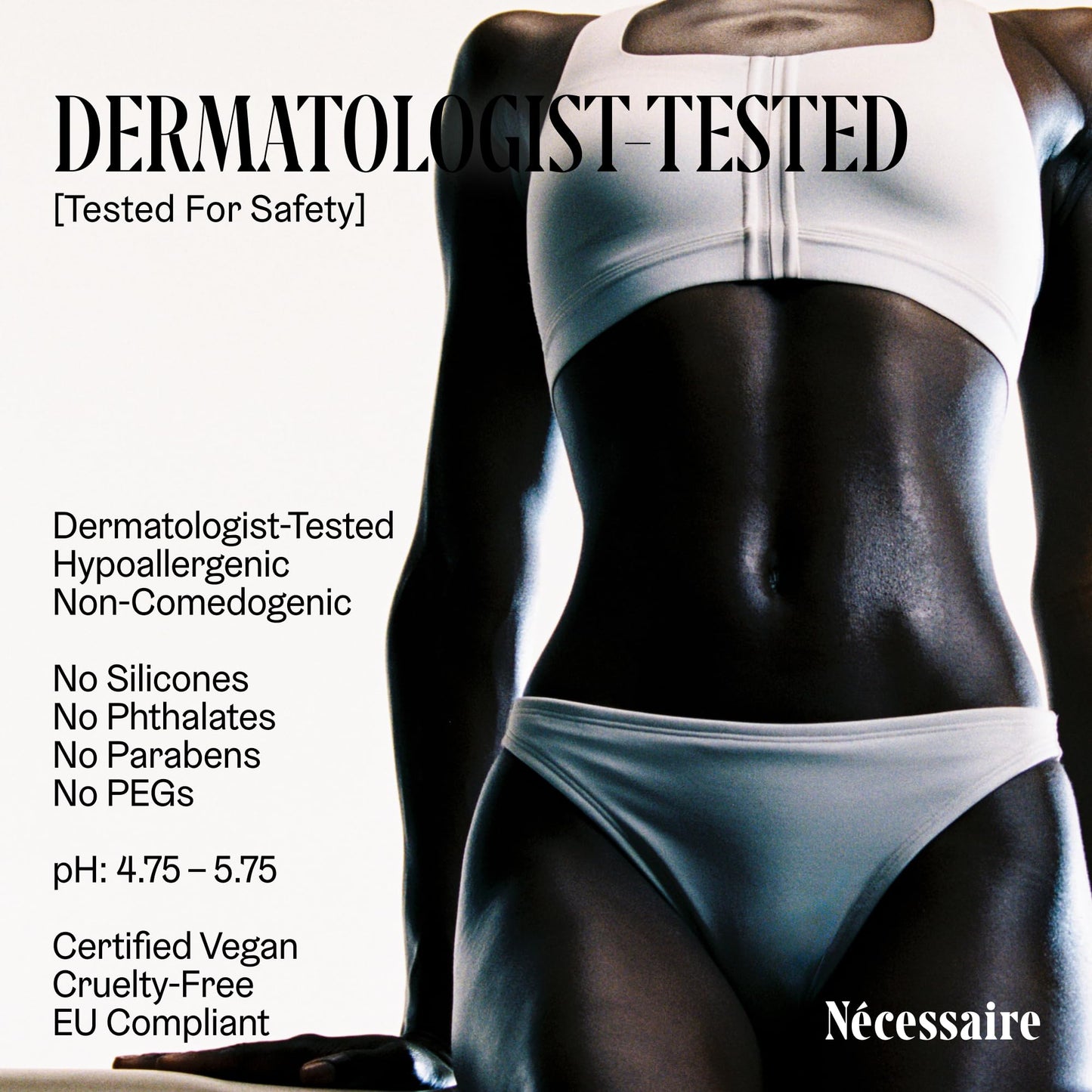Nécessaire Hinoki Body Lotion – Multi-Peptide Moisturizer with 2.5% Niacinamide | Dermatologist-Tested, Vegan, Hypoallergenic, 15.2oz