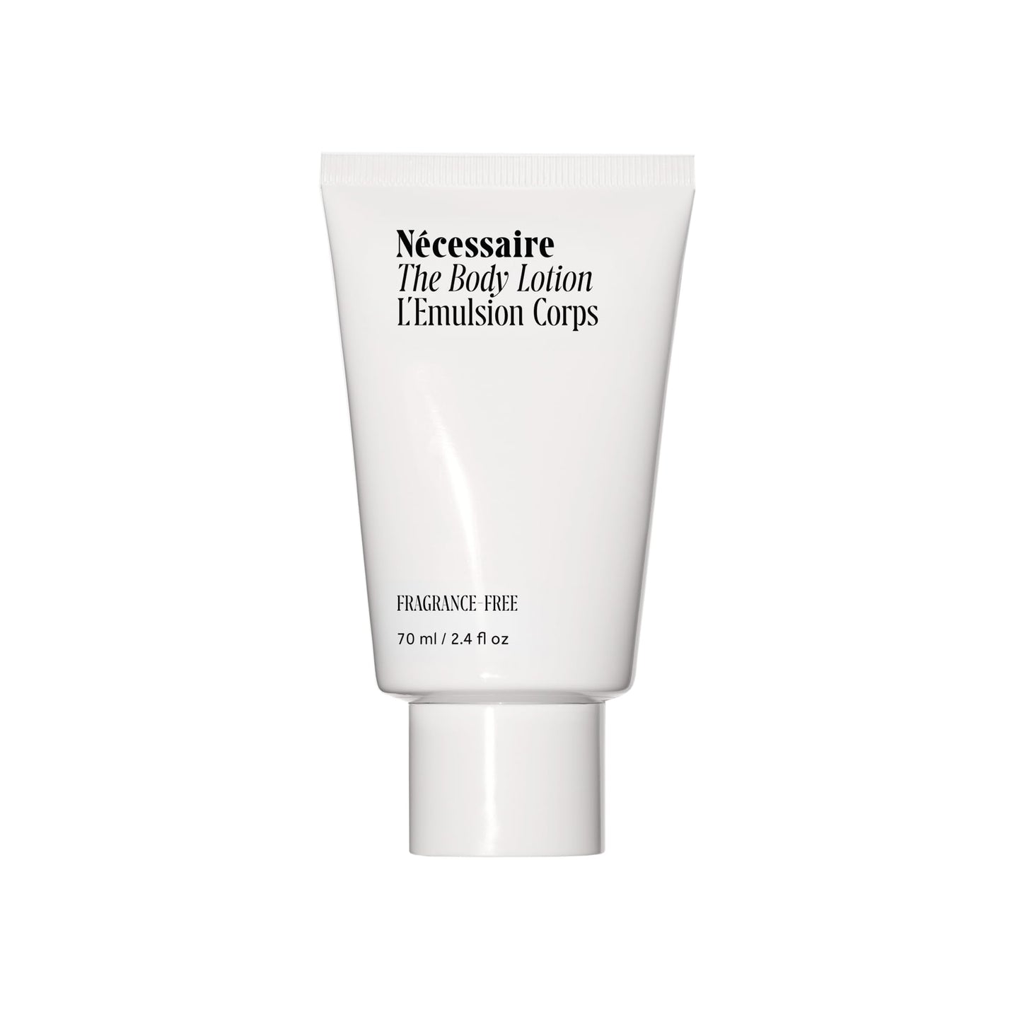Nécessaire The Body Lotion. Fragrance-Free. Multi-Peptide Firming Lotion to Moisturize, Firm, Strengthen. 2.5% Niacinamide, Vitamin C/E + Omega 6/9. 2.4 fl oz
