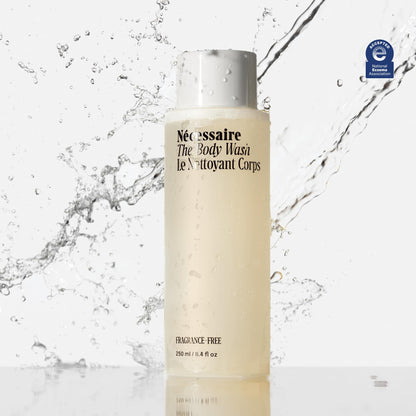 Nécessaire Fragrance-Free Body Wash – Multi-Oil Shower Gel with Niacinamide | Non-Comedogenic & Hypoallergenic | 250 ml