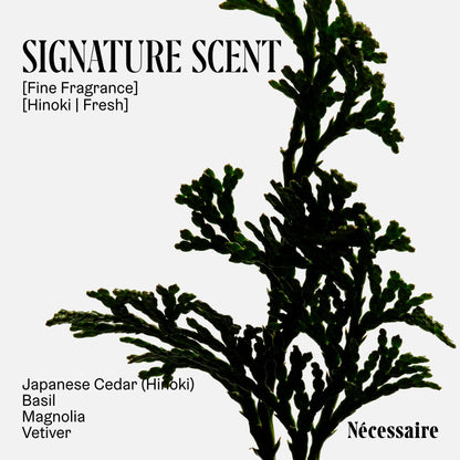 Nécessaire Hinoki Body Lotion – Multi-Peptide Moisturizer with 2.5% Niacinamide | Dermatologist-Tested, Vegan, Hypoallergenic, 15.2oz