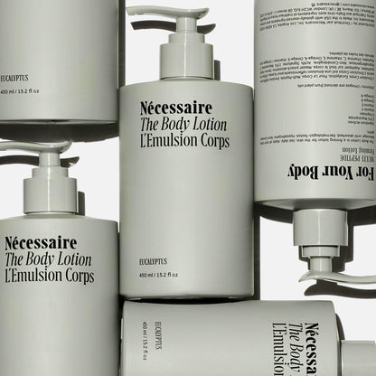 Nécessaire Eucalyptus Body Lotion – Multi-Peptide Firming Moisturizer, 2.5% Niacinamide, 450ml