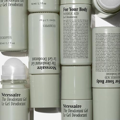 Nécessaire Eucalyptus Deodorant Gel – Aluminum-Free, Mandelic Acid, Extra Strength Odor Control