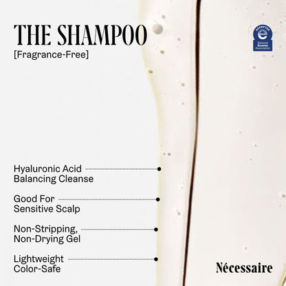 Nécessaire The Hair Duo — Fragrance-Free Shampoo + Conditioner with Hyaluronic Acid