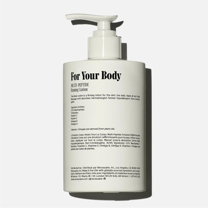 Nécessaire Hinoki Body Lotion – Multi-Peptide Moisturizer with 2.5% Niacinamide | Dermatologist-Tested, Vegan, Hypoallergenic, 15.2oz