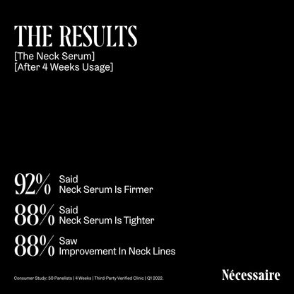 Nécessaire The Neck Serum – Fragrance-Free, 5 Peptides, Hypoallergenic, 50 ml