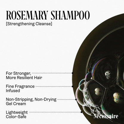 Nécessaire Rosemary Hair Duo – Strengthening Shampoo & Conditioner for Thinning Hair | Sulfate-Free, Color-Safe 500 ml