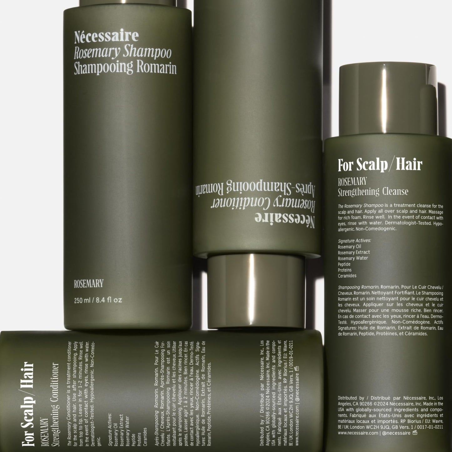 Nécessaire Rosemary Hair Duo | Strengthening Shampoo & Conditioner for Thinning Hair