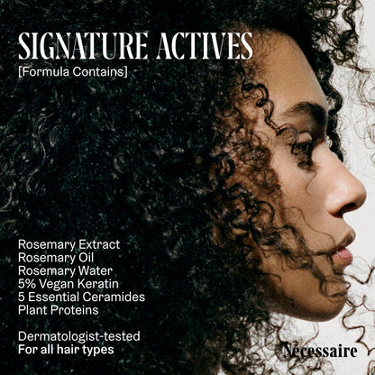 Nécessaire Rosemary Leave-In Mask | Keratin Hair Mask for Strength & Silk, Color-Safe, Sulfate-Free (60 ml)