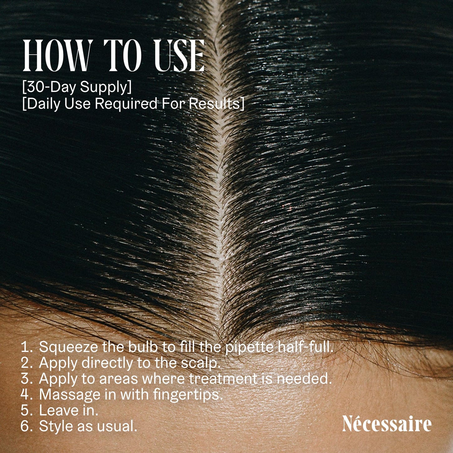Nécessaire Rosemary Serum - Denser, Fuller Hair with 70% Rosemary Water + 5% Capixyl | 1 fl oz | Vegan