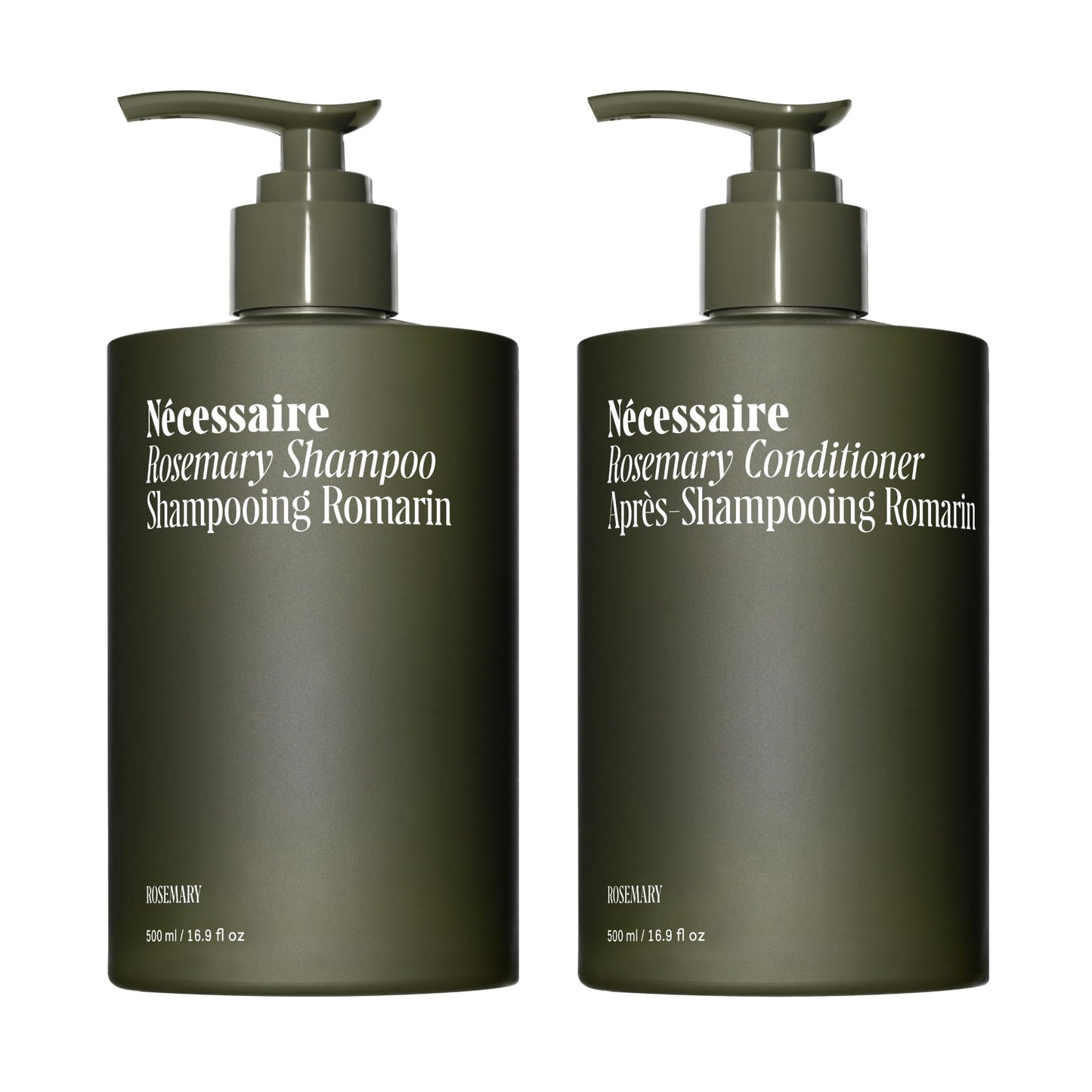 Nécessaire Rosemary Hair Duo – Strengthening Shampoo & Conditioner for Thinning Hair | Sulfate-Free, Color-Safe 500 ml