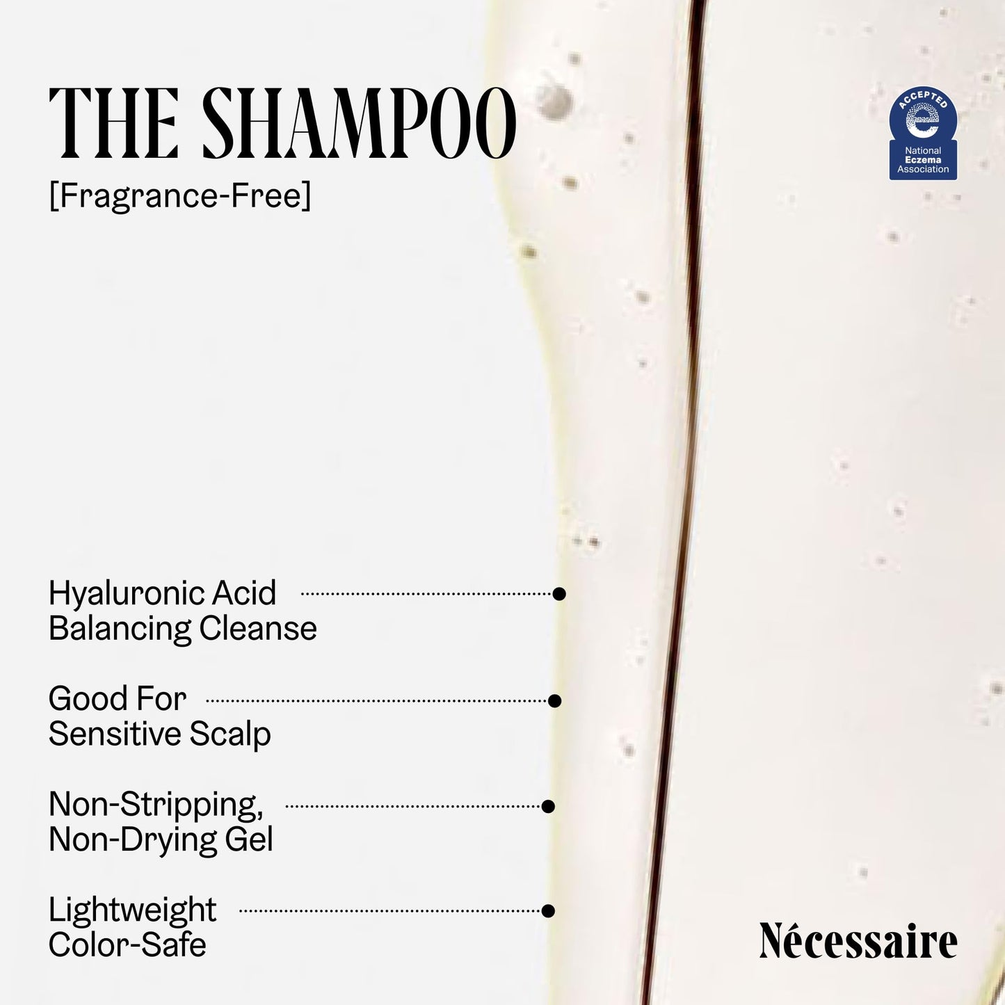 Nécessaire The Shampoo Mini — Hyaluronic Acid + Vitamin B Complex, Travel Size 3.4 fl oz