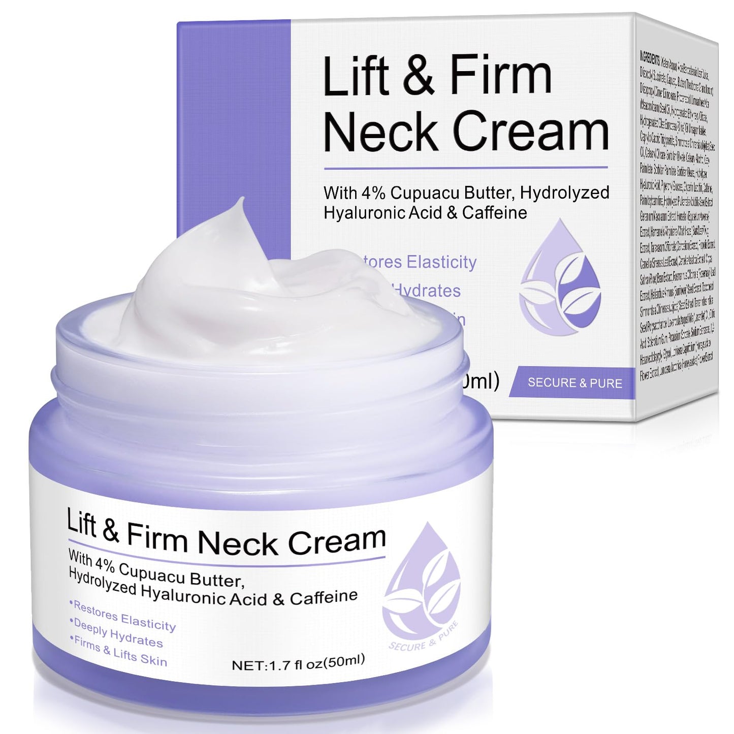 Neck Firming Cream for Tightening & Lift | Hydration & Contour 1.7 fl oz