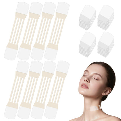 Neck Tightening Patches — Invisible Lift Tape for Firming & Wrinkle Reduction (8 Bands + 40 Replacements)