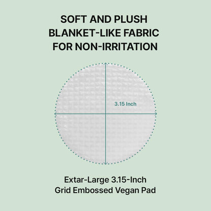 NEEDLY Mild Cleansing Pad – Makeup Remover for Sensitive Skin, Triple Deep Cleansing, Extra-Large Soft Vegan Pad