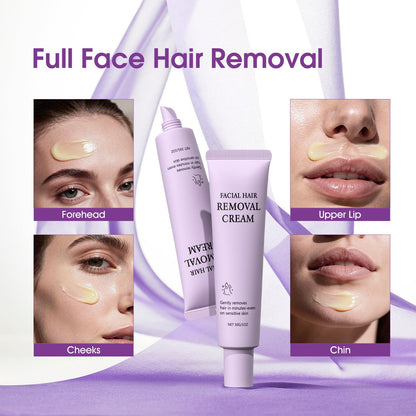 Nehito Facial Hair Removal Cream for Women – Gentle, Sensitive-Skin Depilatory for Face, Chin & Upper Lip (1.01 fl oz)