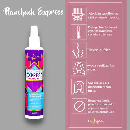 NEKANE Planchado Express Heat Protectant for Hair 300 mL – Pink