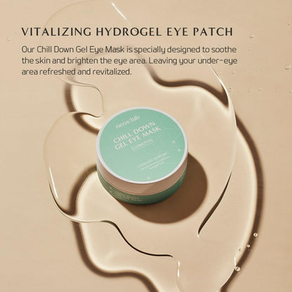 neos:lab Chill Down Gel Eye Mask – Cooling Hydrogel Patches with Catechins