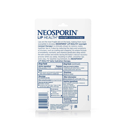 Neosporin Lip Health Overnight Renewal Therapy Lip Protectant – 0.27oz (2-Pack)