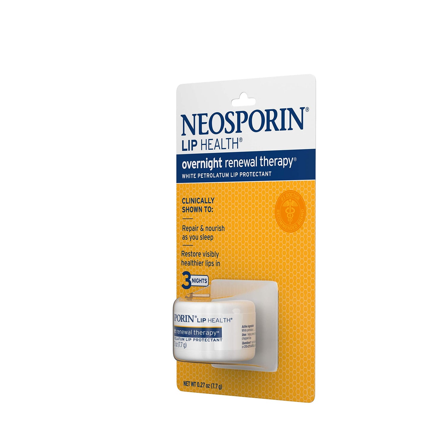 Neosporin Lip Health Overnight Renewal Therapy – Pack of 3 (0.27 oz each)