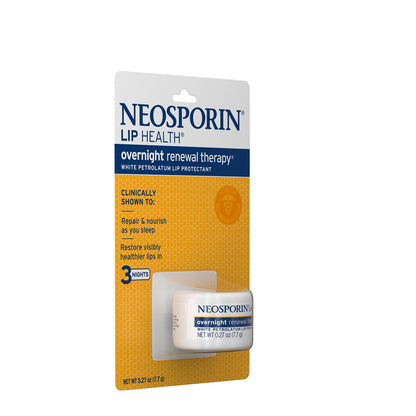 Neosporin Lip Health Overnight Renewal Therapy – Pack of 3 (0.27 oz each)