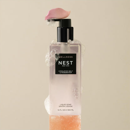 NEST New York Liquid Soap Himalayan Salt & Rosewater – 10 fl oz | Cleanse & Nourish