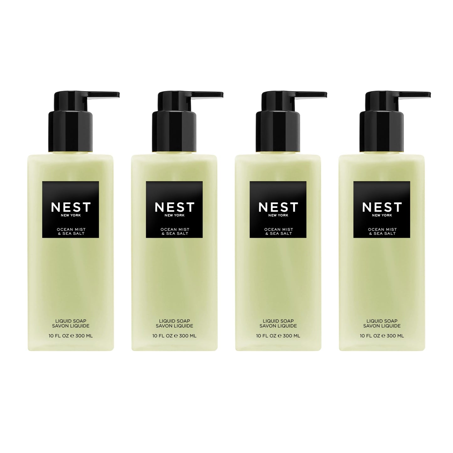 NEST New York Liquid Soap Set – Ocean Mist & Sea Salt (4 x 10 oz)