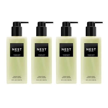NEST New York Liquid Soap Set – Ocean Mist & Sea Salt (4 x 10 oz)
