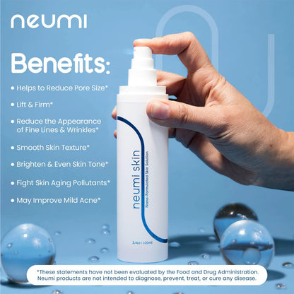 Neumi Skin Facial Spray 3.4 oz – Nano-Formulated with Glutathione, Collagen & Hyaluronic Acid