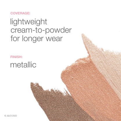 Neutrogena : Ombre et Base 2-en-1 pour peau sensible – tenue longue, teinte Rose Gold