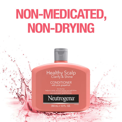 Neutrogena Exfoliating Healthy Scalp Clarify & Shine Conditioner for Oily Hair – Pink Grapefruit