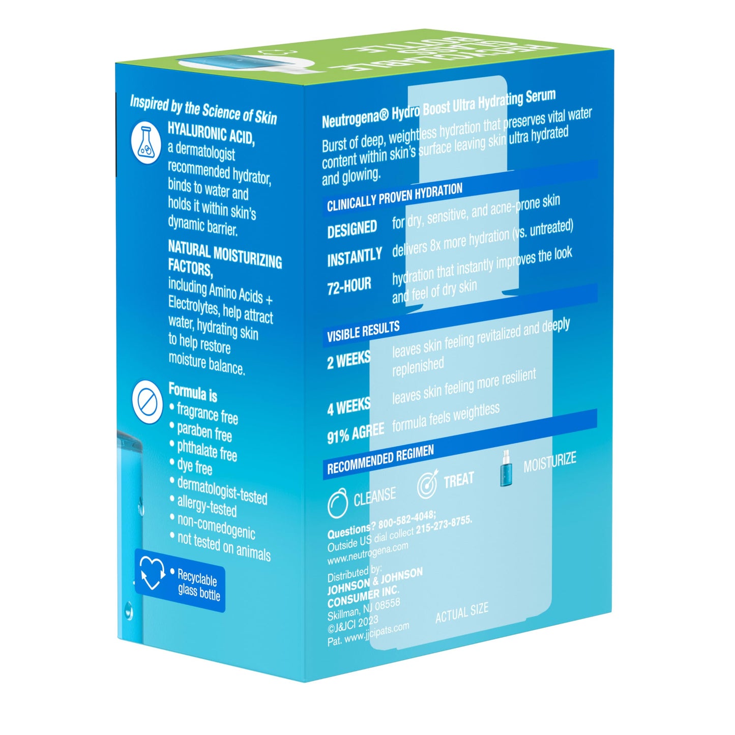 Neutrogena Hydro Boost Ultra Hydrating Serum with Hyaluronic Acid – Fragrance-Free, Non-Comedogenic, 1 fl oz