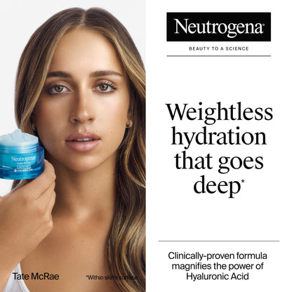 Neutrogena Hydro Boost Water Gel – 24-Hour Hydration for Normal/Oily Skin | Hyaluronic Acid, Signature Fragrance, Pack of 3 (1.7 oz each)