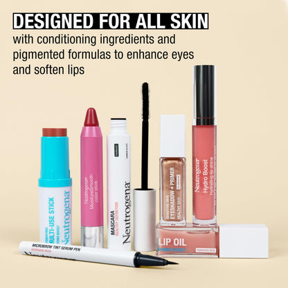Neutrogena Hydro Boost Stick Hydratant 3-en-1 – Lèvres, Joues et Yeux, Rosé tendre, 0,26 oz