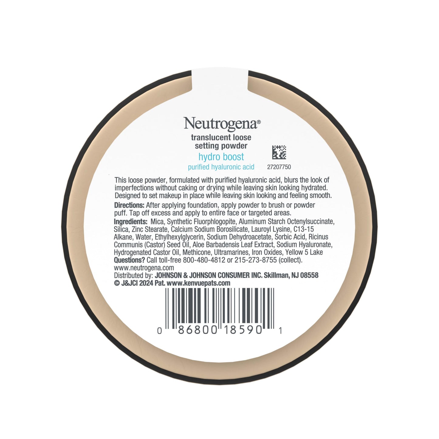 Neutrogena Hydro Boost Translucent Loose Setting Powder with Purified Hyaluronic Acid | Blur Imperfections & Set Makeup