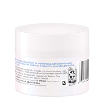 Neutrogena Makeup Melting Cleansing Balm — Fragrance-Free, 2.6 oz | Melt Dirt, Oil, and Waterproof Makeup