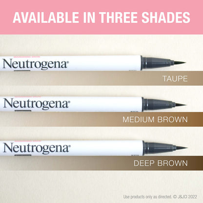 Neutrogena Microbrow Tint Serum Pen – Medium Brown, 0.016 oz | Nourishing, Natural-Looking Brows