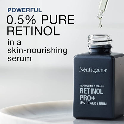 Neutrogena Rapid Wrinkle Repair Retinol Pro+ 0.5% Power Facial Serum – 2-Pack, 1oz Each