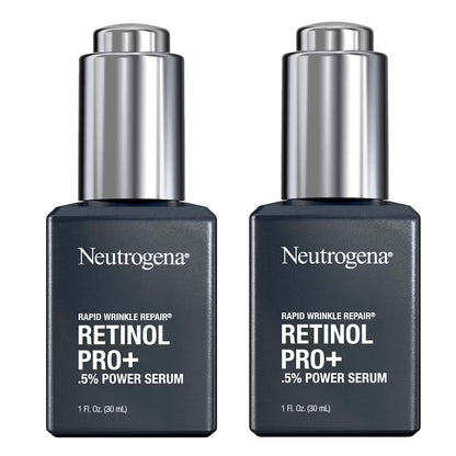 Neutrogena Rapid Wrinkle Repair Retinol Pro+ 0.5% Power Facial Serum – 2-Pack, 1oz Each